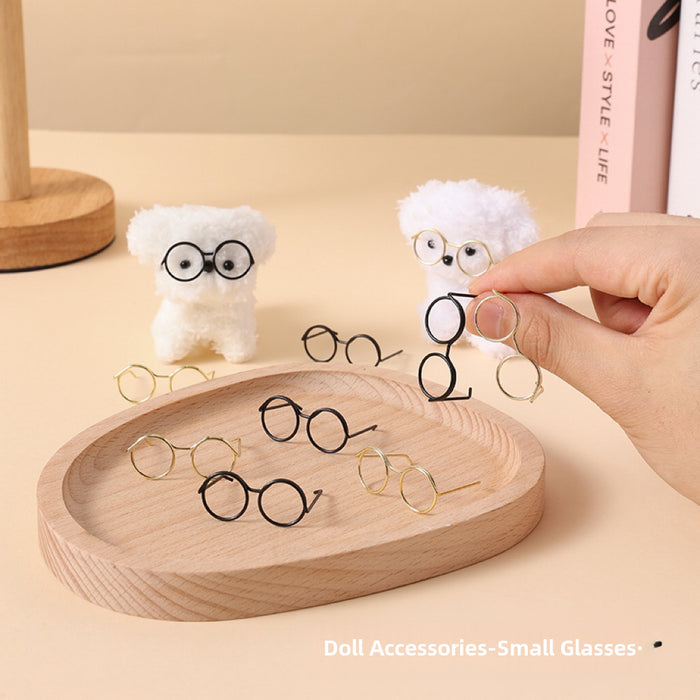 Wholesale Wire black mini glasses small eye frame twist stick
