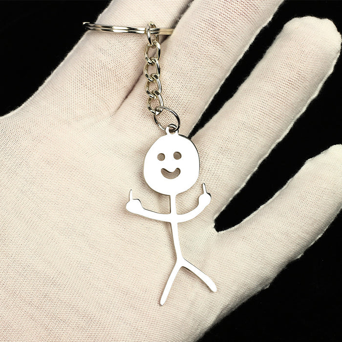 Wholesale Keychains, a pair of high-end personalized cute and quirky backpack pendants