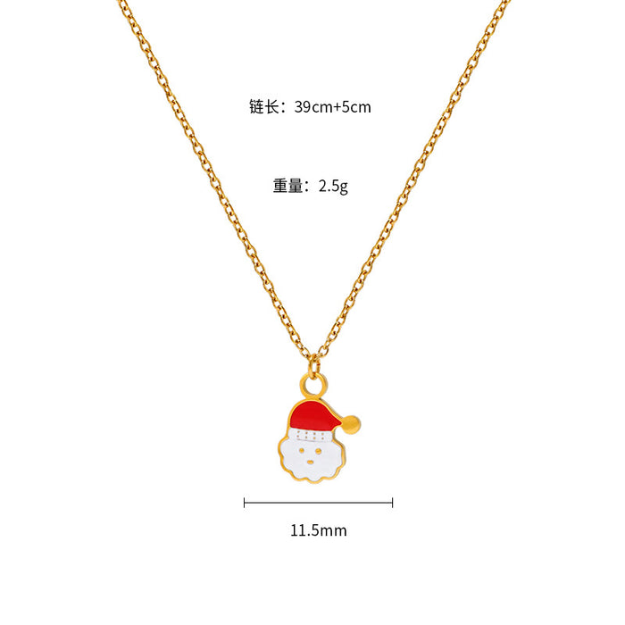 Wholesale Christmas new all-match atmosphere necklace