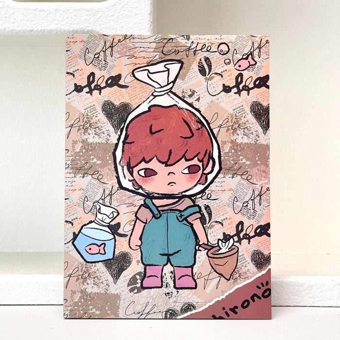 Wholesale Trendy A5 Cartoon Anime Lay-Flat Notebook Colorful Wood Pulp Paper Journal