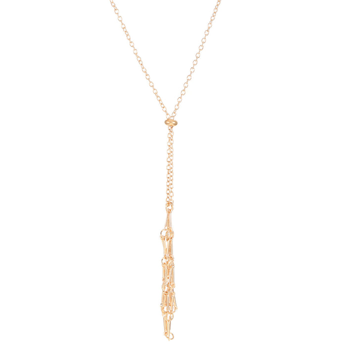 Wholesale Mesh woven metal mesh necklace pendant sweater chain adjustable chain