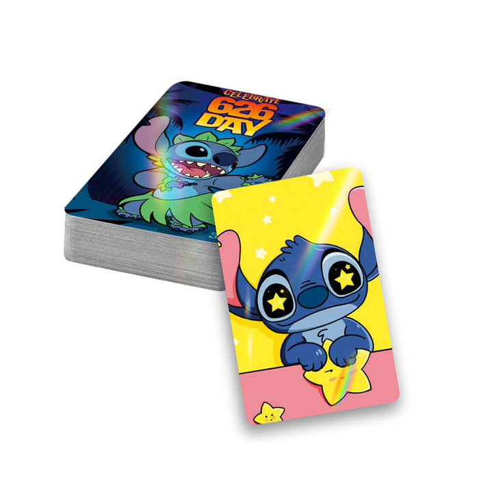 Wholesale 60pcs Laser flash card double-sided LOMO card anime peripheral boxed color printing collection card greeting card