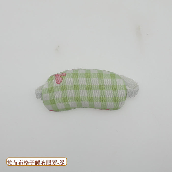 Wholesale Pajamas Set Pendant Doll Cute Plaid Eye Mask Baby Clothes  Replaceable Clothes
