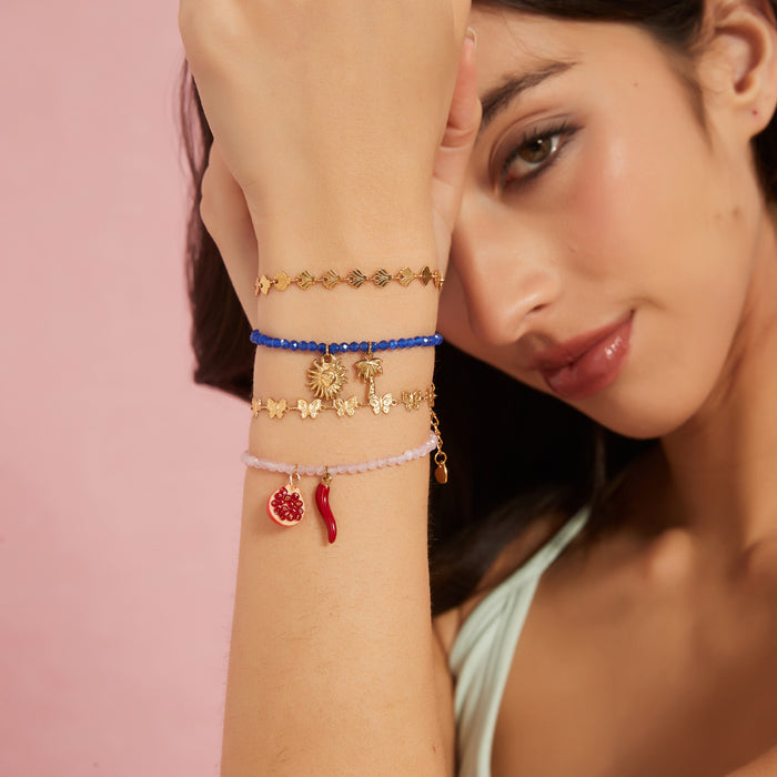 Wholesale Original Design Natural Stone Bracelet Paired with Fashionable Personalized Pendant, Temperament, Hand Accessories Wholesale