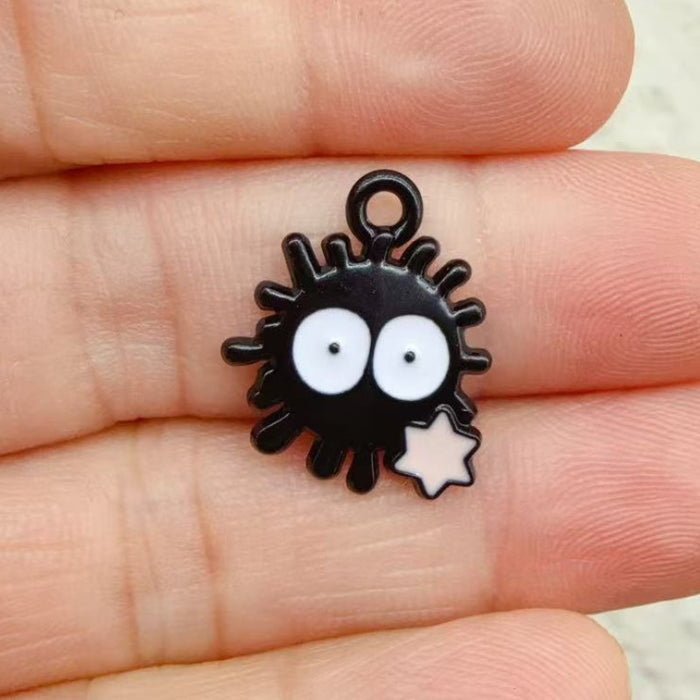 Wholesale 10pcs Anime Alloy Oil Drip DIY Pendant Decoration Ornament