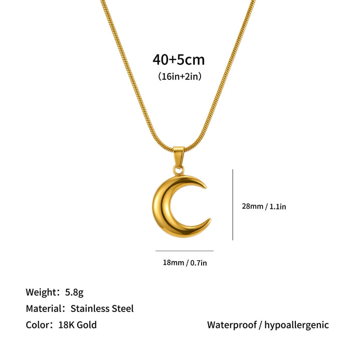 Wholesale High-end clavicle necklace with sun and starfish pendants,  made of titanium steel.