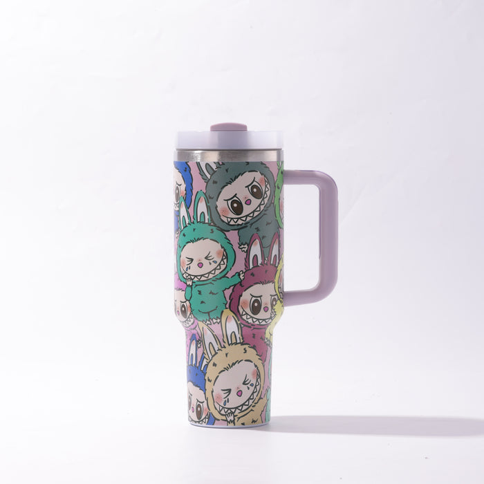 Wholesale 40oz Stainless Steel Tumbler with Handle and Straw Chic Drinkware MOQ≥2