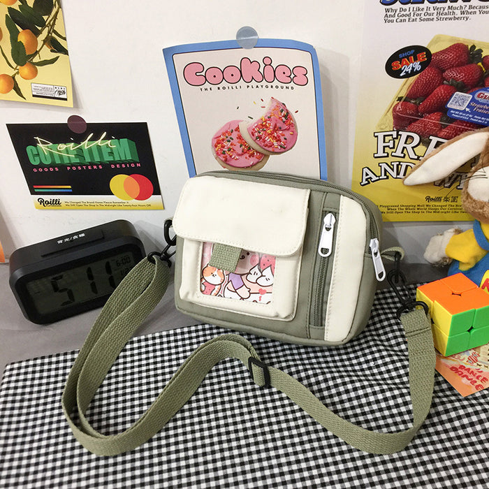 Wholesale Customized new canvas bag, crossbody bag, artistic versatile, cute shoulder bag