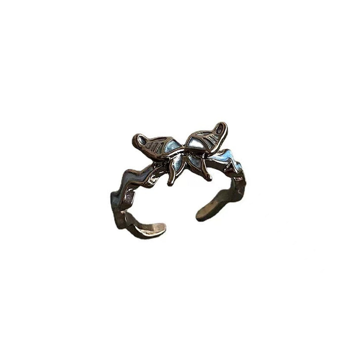 Wholesale Butterfly Alloy Open Ring JDC-RS-TongS010