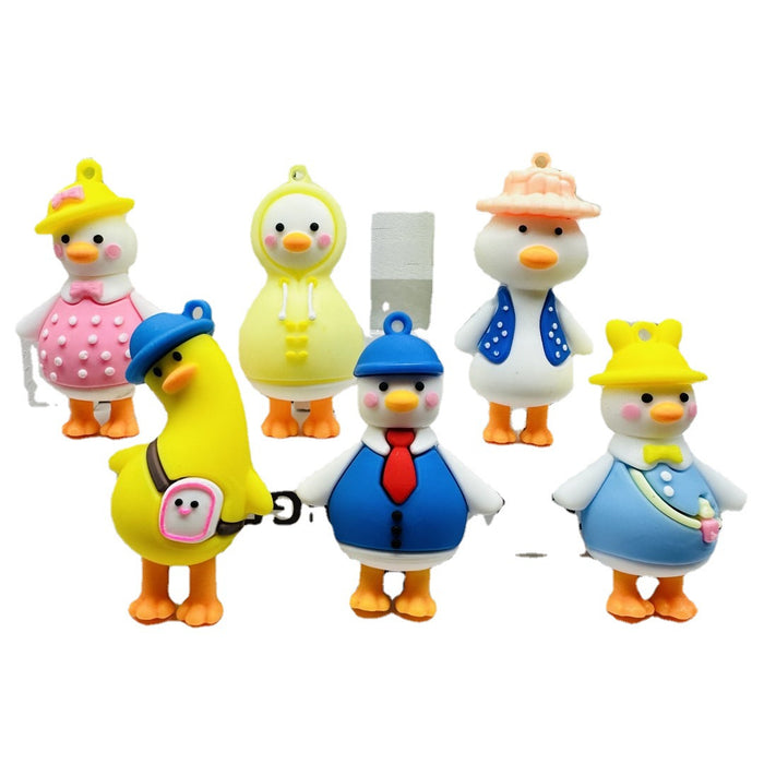 Wholesale Keychain Doll Accessories Bag Small Pendant Car Keychain DIY Soft Rubber