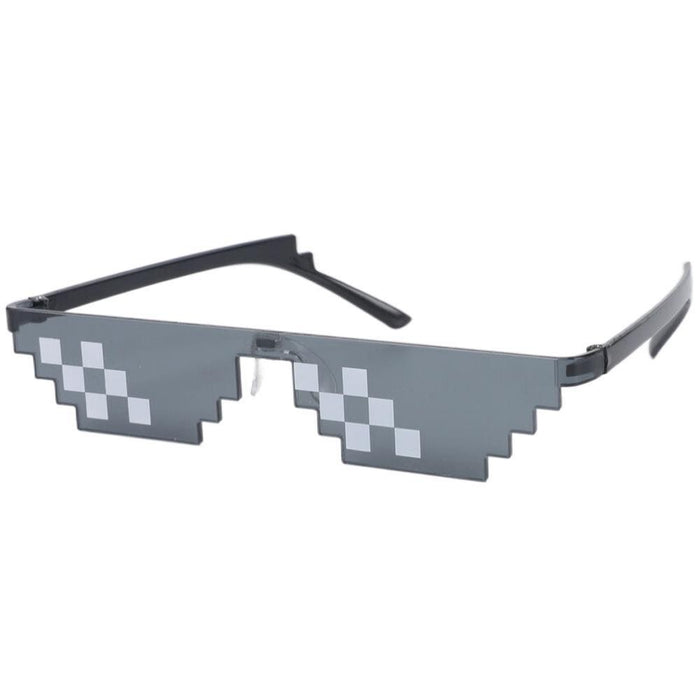 Wholesale Mosaic Glasses Personalized Pixel Sunglasses Double Row Mosaic Glasses