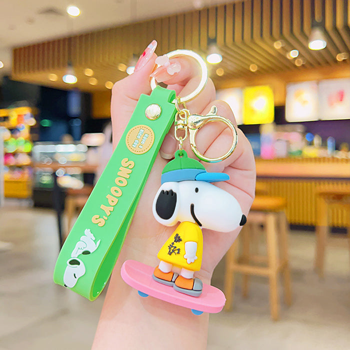 Wholesale Skateboard Key Chain Cartoon Doll School Bag Pendant Cute Pendant Small Gift