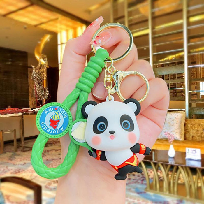 Wholesale Silicone Cartoon Doll Keychain JDC-KC-MingT162