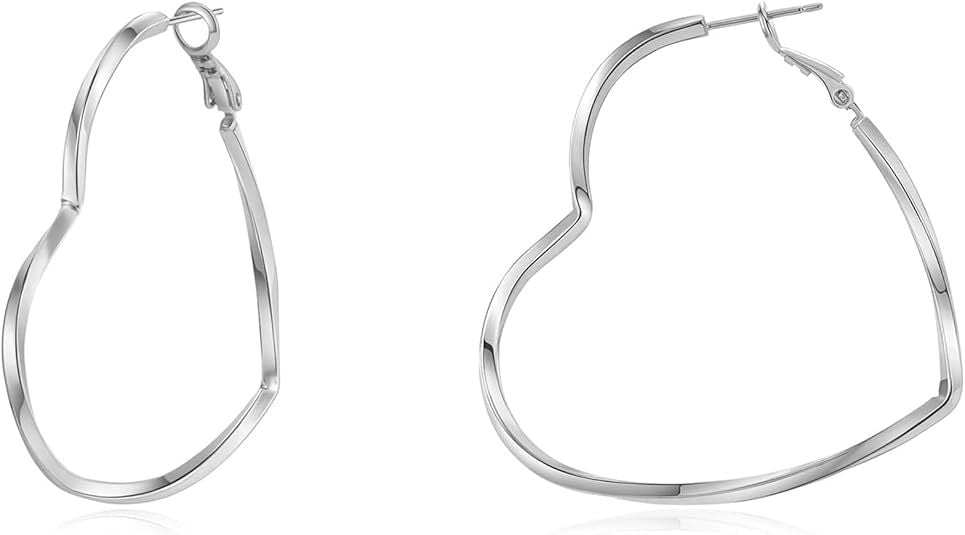 Wholesale Vintage Twisted Love Earrings, Fashionable Charm Earrings, Silver Needles, High Grade Ear Accessories