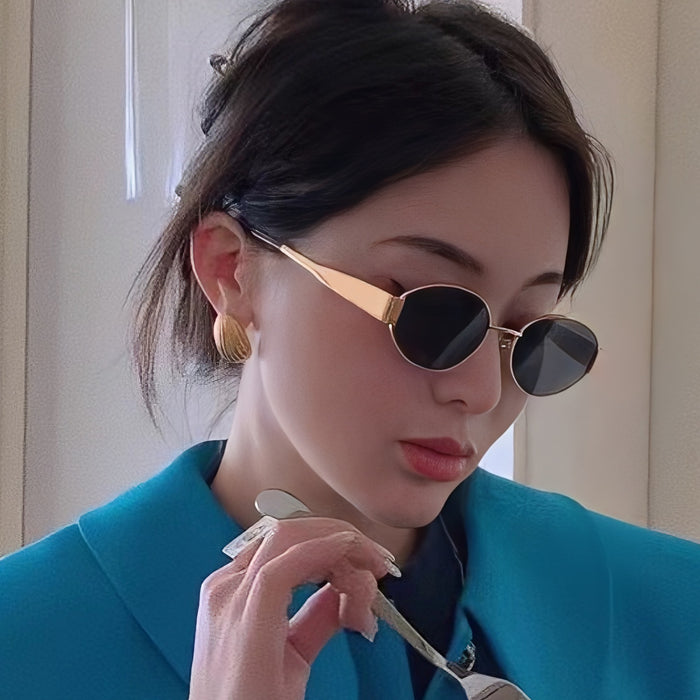 Wholesale Sunglasses with a high-end feel, fashionable retro style, European and American trendy glasses, UV resistant