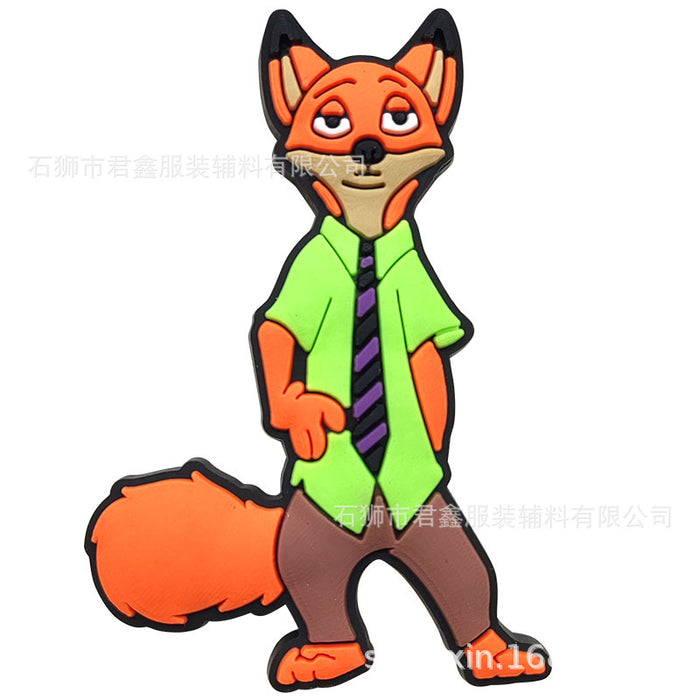 Wholesale  50pcs Hole shoe accessories cartoon detachable PVC soft rubber Shoes Charms