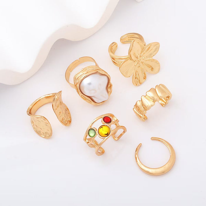 Wholesale Small niche design versatile ring, circular ring, geometrically irregular opening ring