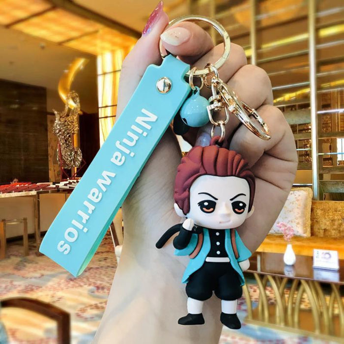 Wholesale Silicone Cartoon Doll Keychain JDC-KC-MingT201