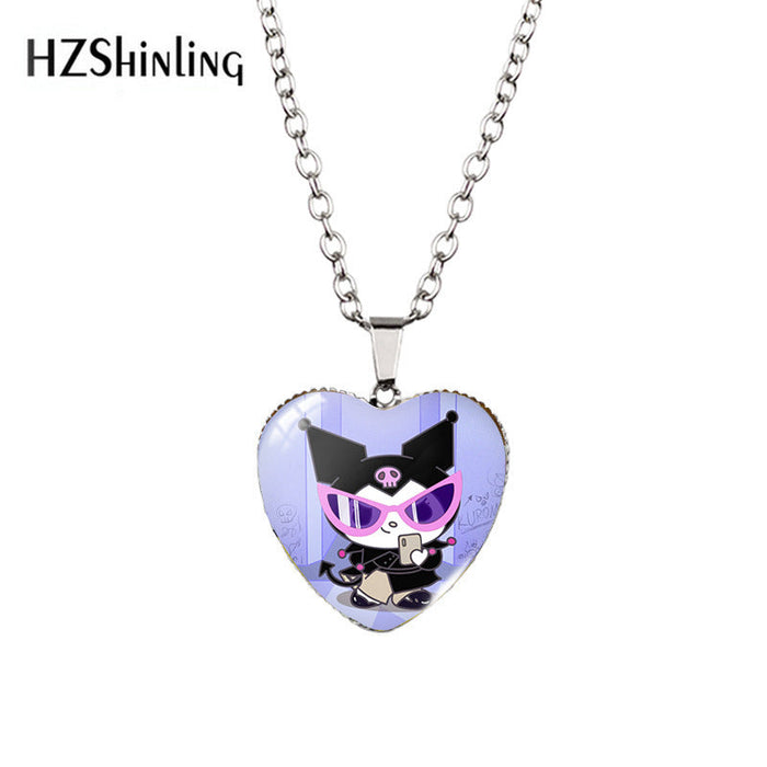 Wholesale Necklaces Alloy Glass Sheet Animation Peripherals Cute(S) JDC-NE-XiangL002