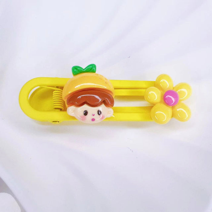 Wholesale  New Children's Cartoon Hairpin Headwear Girly  Side Bangs Candy Color Girls' Hair Accessories Hairpin