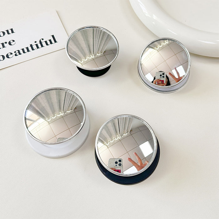Wholesale Simple Plastic Makeup Mirror with Phone Stand