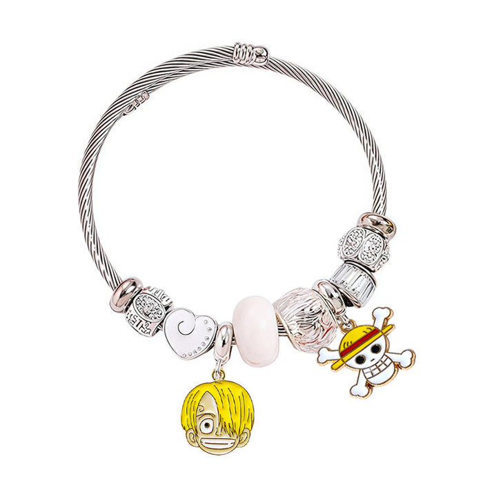 Wholesale Anime Stainless Steel Pendant Bracelet Fashion Jewelry Accessory for Women MOQ≥2
