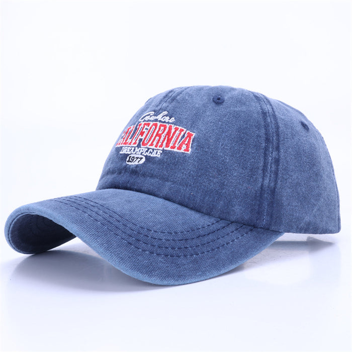 Wholesale New Fashionable Embroidered Letter Baseball Hat Spring/Summer Washed Cotton Sunshade Duck Tongue Hat