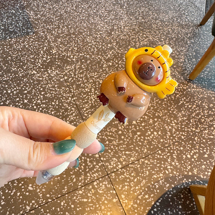 Wholesale Chubby Press Gel Pen High Color Value Black Quick-drying Smooth Junior High School Special Brush Pen