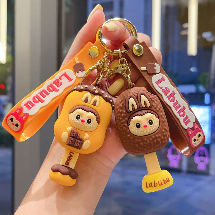 Wholesale Ice cream doll keychain,  bucktooth doll,  school bag pendant,  car keychain,  gift accessory