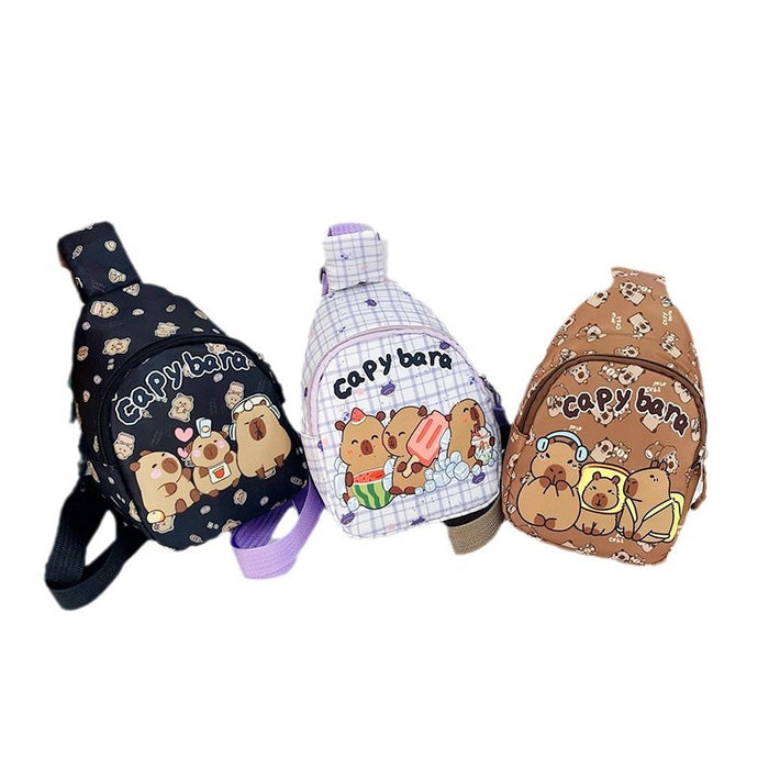 Wholesale Cute Cartoon Children' s Bag Chest Bag Kindergarten Little Girl' s Outgoing Crossbody Bag