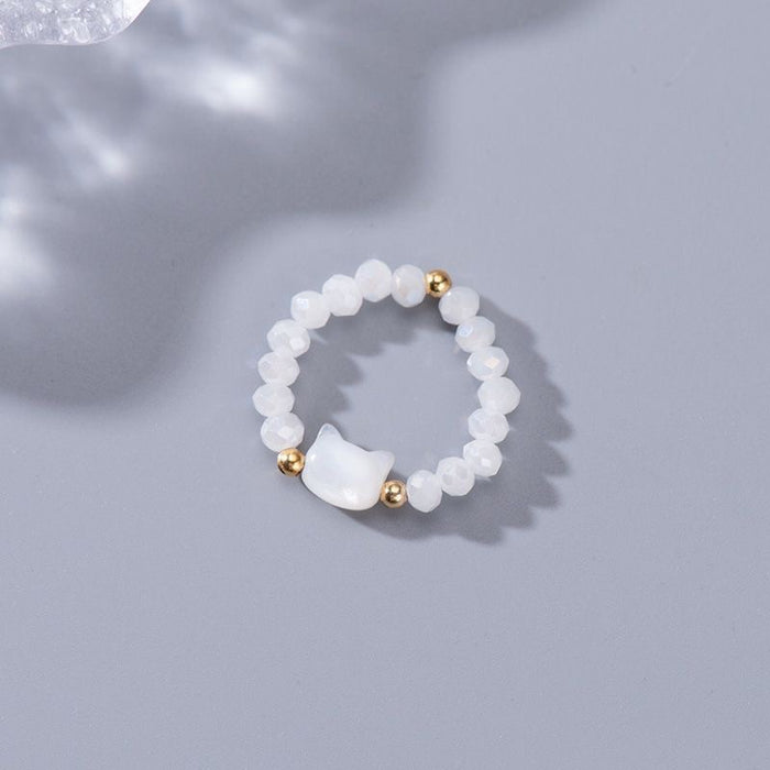 Wholesale Ring, index finger ring, niche bead ring