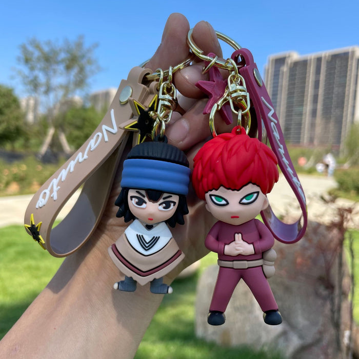 Wholesale PVC Anime Keychain Pendant Cartoon Student Backpack Pendant Car Keychain