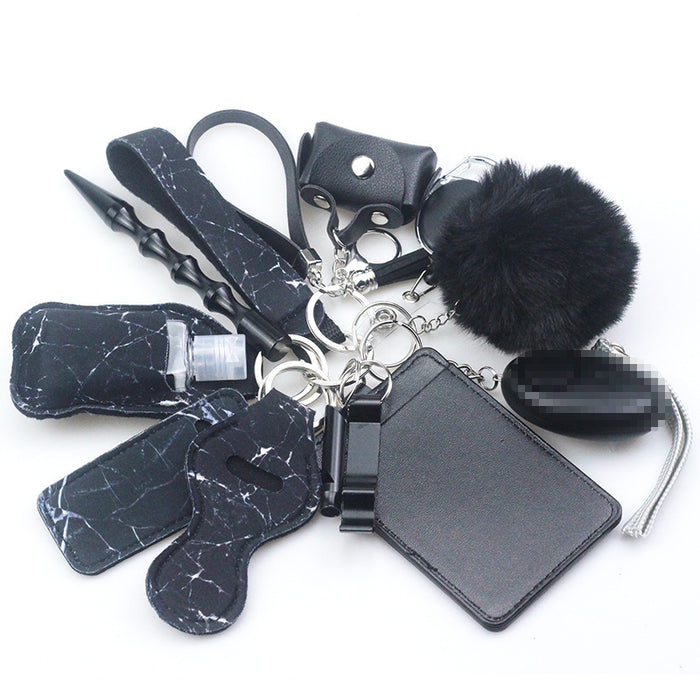 Wholesale Diving Fabric Multifunctional Keychain 14-piece Set JDC-KC-TouMS041