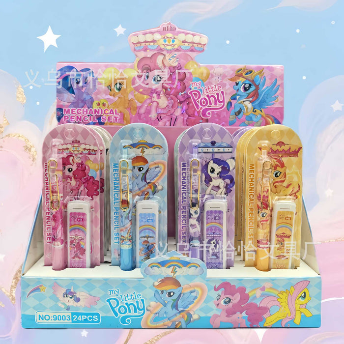 Wholesale Automatic pencil suit cartoon activity pencil with refill non-cutting continuous