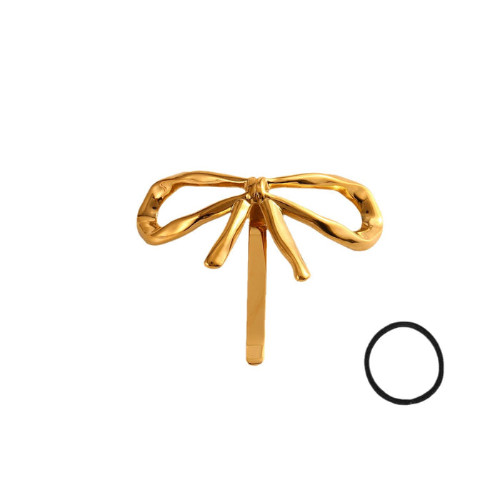 Wholesale Cross border fashion classic stainless steel dragonfly hair clip with black headband, light luxury high-end hair clip wholesale