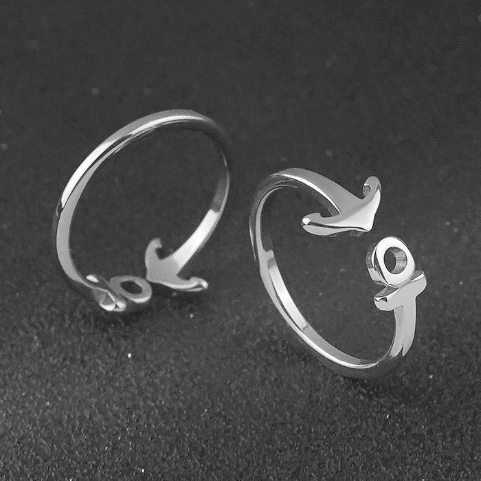 Wholesale Personalized titanium steel ring, niche stainless steel ring accessories and ornaments
