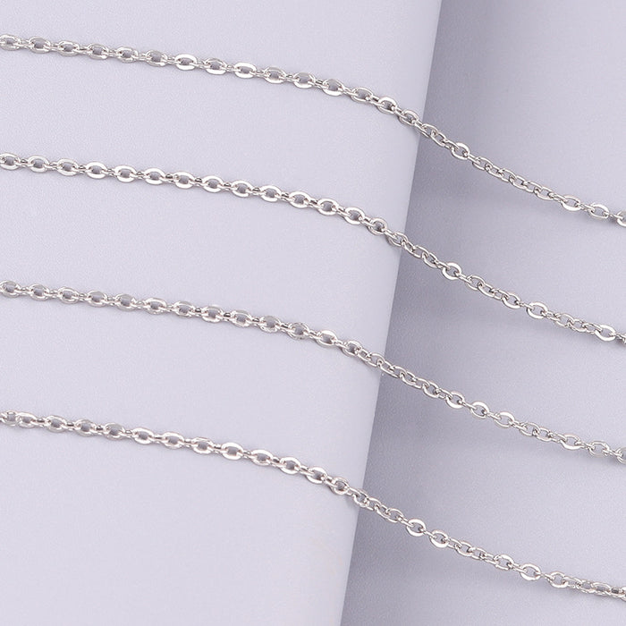 Wholesale Stainless Steel Hammer Cross Chain Fine Chain Basic Necklace JDC-NE-RX002