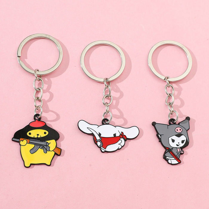 Wholesale cartoon alloy oil keychain jewelry