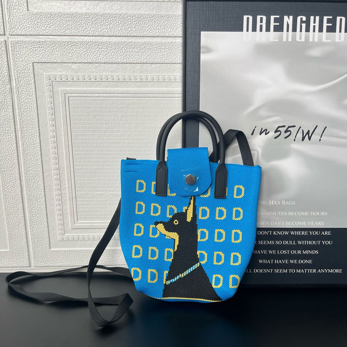 Wholesale Mobile Phone Bag Versatile,  Cute Cartoon Knitted Handbag,  Coin Purse,  Urban Minimalist Style