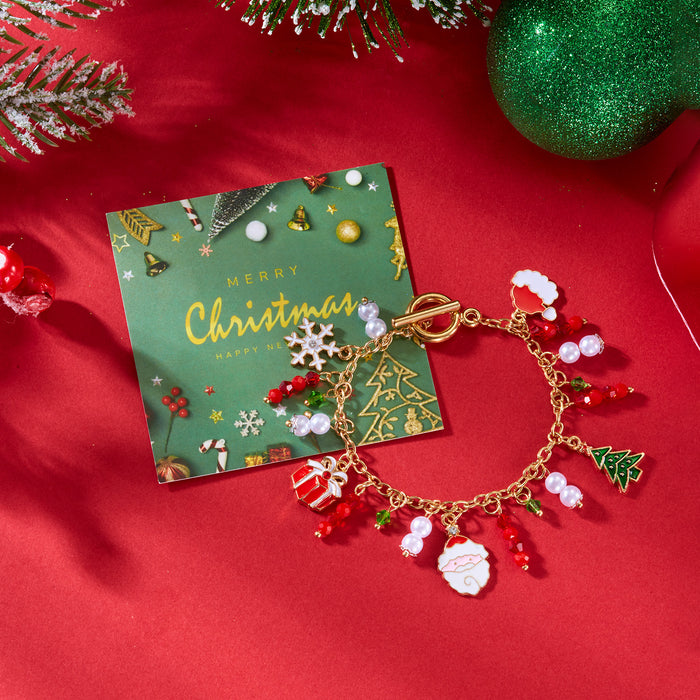 Wholesale Creative cartoon Christmas-themed pendant bracelet
