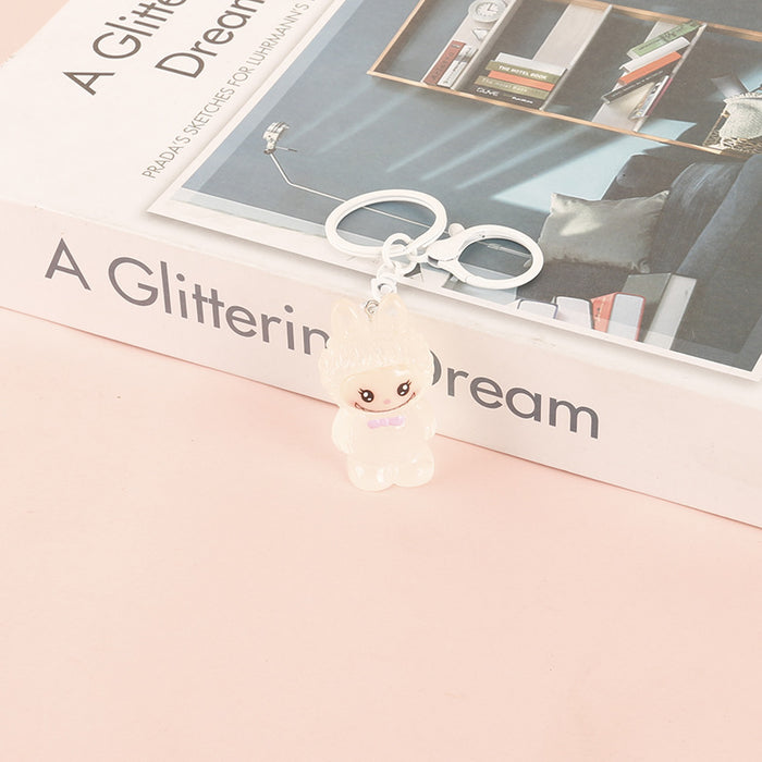 Wholesale Creative Cartoon Keychain Pendant Resin Luminous Doll Accessories Small Gifts Wholesale