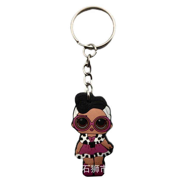 Wholesale 10 pcs Cute Girl Series Key Chain Pendants
