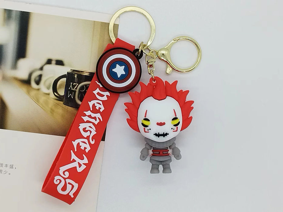 Wholesale New Creative Cartoon  Clown Keychain Pendant Bag Car Keychain Accessories Gift