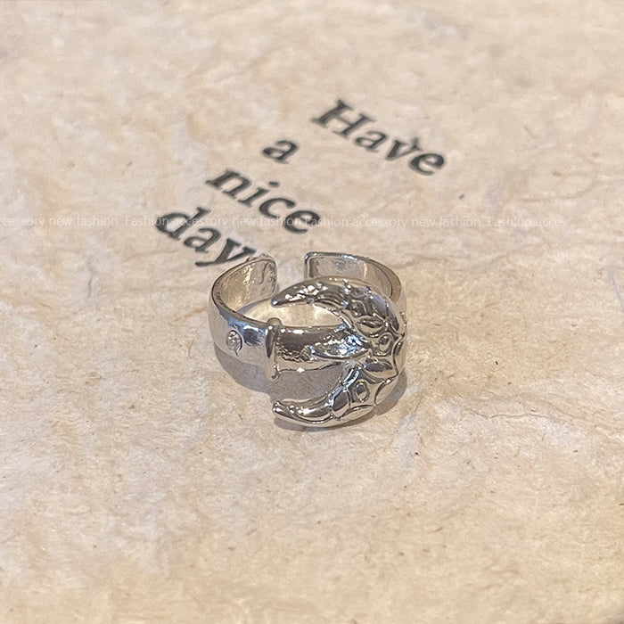 Wholesale Butterfly ring inlaid with zircon