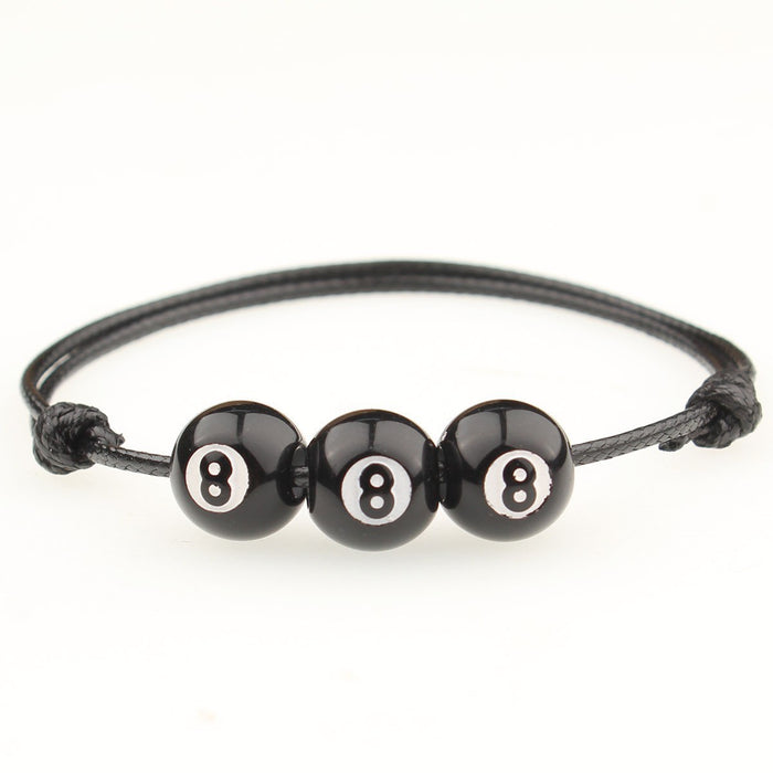 Wholesale Adjustable Elasticity Sports Bracelet, Football, Baseball Bracelet, Ball Beads, Handmade Rope