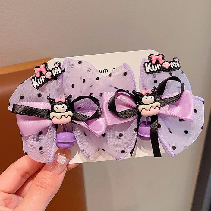 Wholesale Children's Hair Accessories Bow Hairpin Baby  Cartoon Ribbon Hairpin Girl's Headwear