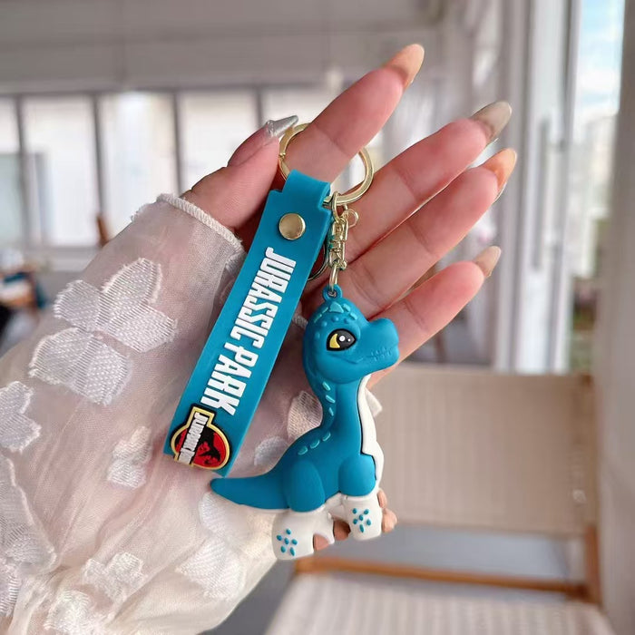 Wholesale Cartoon cute dinosaur soft plastic doll keychain student pendant schoolbag accessories small gift pendant