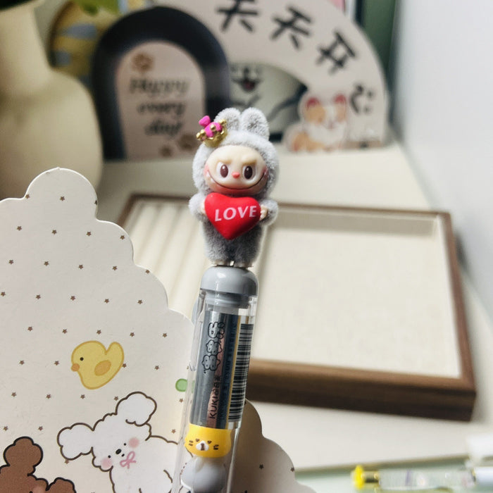 Wholesale Flocking Cute Grain String Music Gel Pen