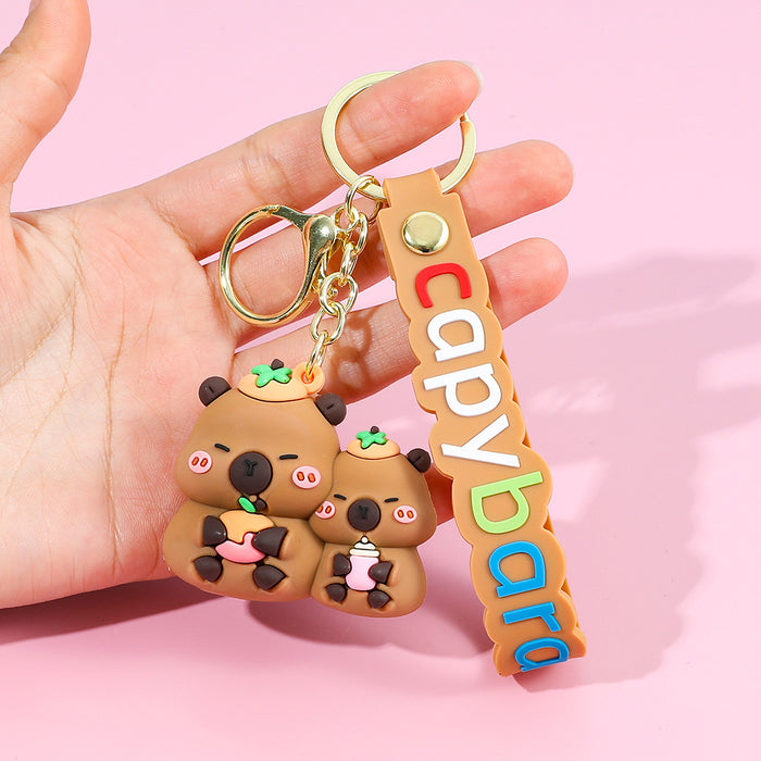 Wholesale  Capybara Small Pendant Doll Keychain