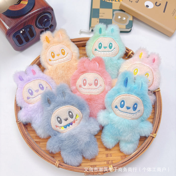 Wholesale Squeaky plush pendant doll keychain backpack pendant claw machine doll